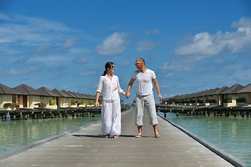 Image showing happy young couple have fun on summer