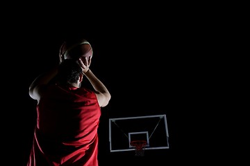 Image showing basketball player in action