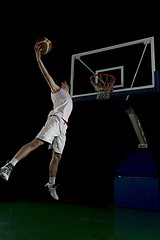 Image showing basketball player in action