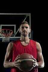 Image showing Basketball player portrait