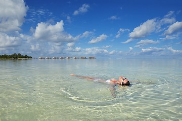 Image showing happy woman enjoy  summer time