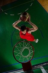 Image showing basketball player in action