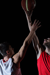 Image showing basketball player in action