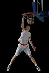 Image showing basketball player in action