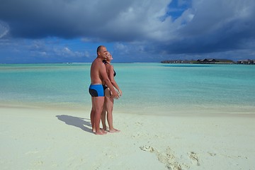 Image showing happy young couple have fun on summer