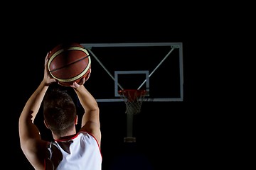 Image showing basketball player in action