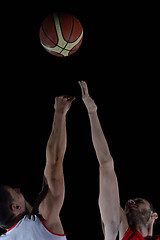 Image showing basketball player in action