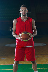 Image showing Basketball player portrait