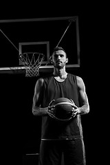 Image showing Basketball player portrait