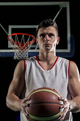 Image showing Basketball player portrait