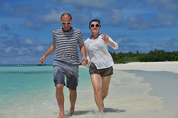 Image showing happy young couple have fun on summer