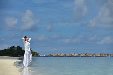 Image showing happy woman enjoy  summer time