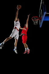 Image showing basketball player in action