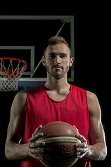 Image showing Basketball player portrait