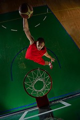 Image showing basketball player in action