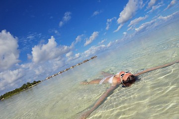 Image showing happy woman enjoy  summer time