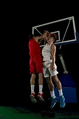 Image showing basketball player in action