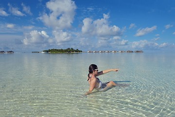 Image showing happy woman enjoy  summer time