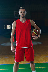 Image showing Basketball player portrait