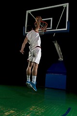 Image showing basketball player in action