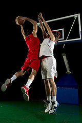 Image showing basketball player in action