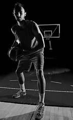 Image showing basketball player in action