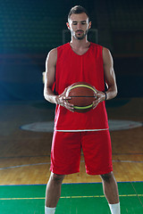 Image showing Basketball player portrait