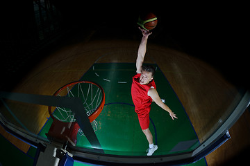 Image showing basketball player in action