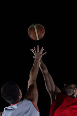 Image showing basketball player in action