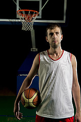 Image showing Basketball player portrait