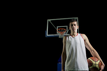 Image showing Basketball player portrait