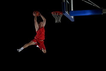 Image showing basketball player in action