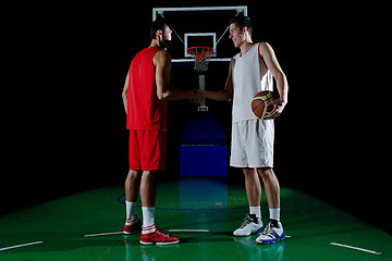 Image showing Basketball player portrait