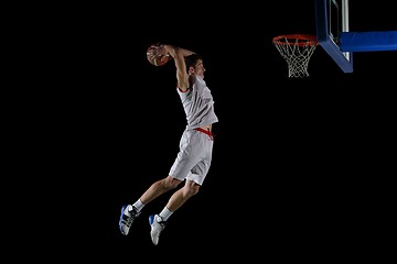 Image showing basketball player in action