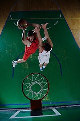 Image showing basketball player in action