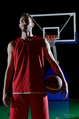 Image showing Basketball player portrait