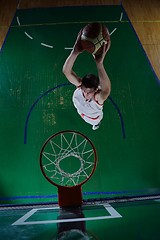 Image showing basketball player in action