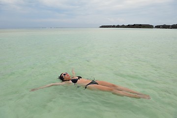 Image showing happy woman enjoy  summer time