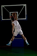 Image showing basketball player in action