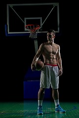 Image showing Basketball player portrait