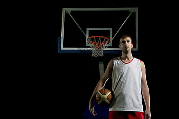 Image showing Basketball player portrait