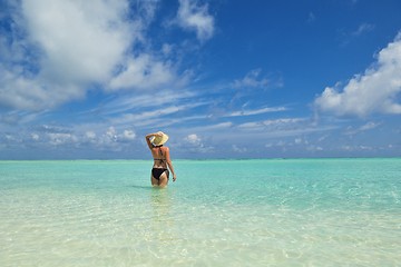 Image showing happy woman enjoy  summer time