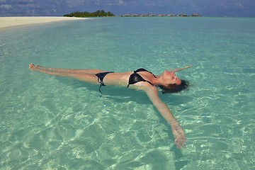 Image showing happy woman enjoy  summer time