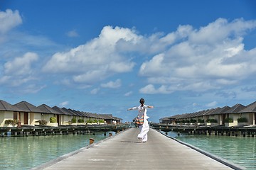 Image showing happy woman enjoy  summer time