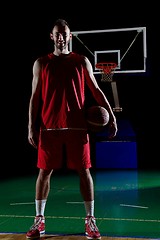 Image showing Basketball player portrait