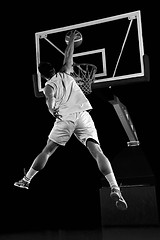 Image showing basketball player in action