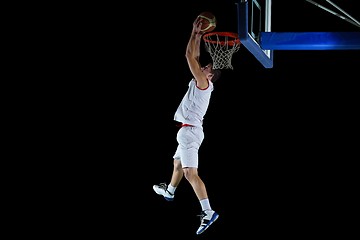 Image showing basketball player in action