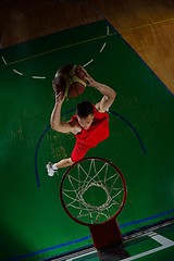 Image showing basketball player in action