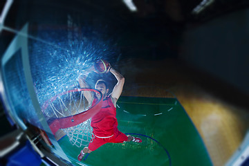 Image showing basketball player in action