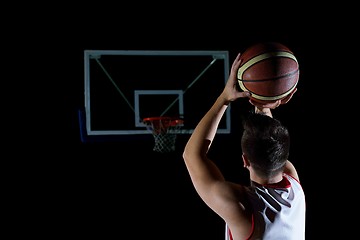 Image showing basketball player in action